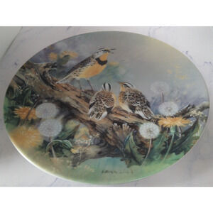 Nature's Poetry Series Plate #11 Mother's Melody By Lena Liu(1991 Bradex)